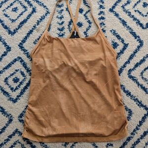 Tan Strappy Tank Top